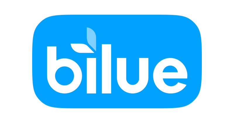 Bilue — identifying brand graphic