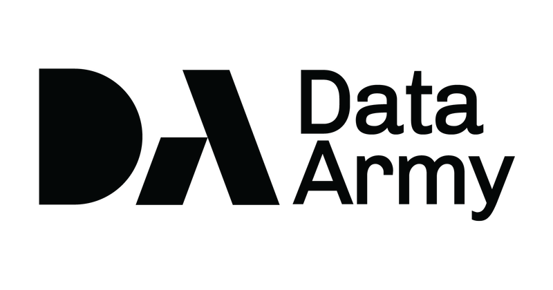 Data Army — identifying brand graphic