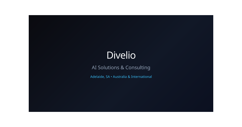 Divelio — identifying brand graphic